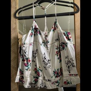 Love J White Flower Top